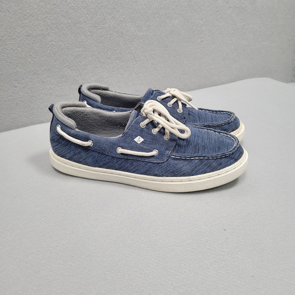Sperry Mens Blue Textile Boat Shoes SCK266628 Size 6M Casual Sneakers